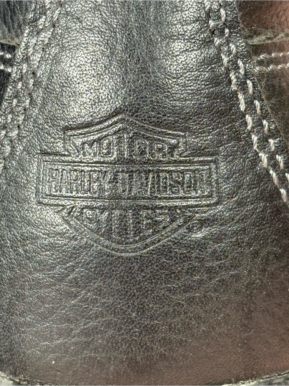 Harley Davidson Women's 9 Black Leather Tamia Lace-Up Side-Zip Motorcycle Boots - Picture 8 of 15